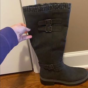 Justfab Flat, Noel, Grey Boots